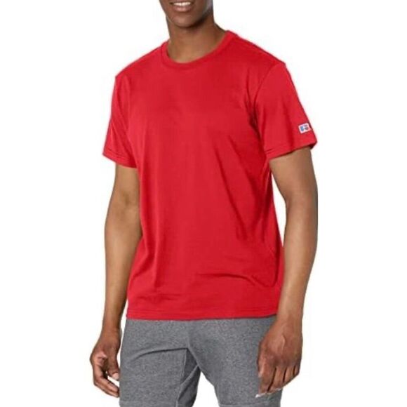RUSSELL ATHLETIC - M Sz S - NWT Basic Crewneck Tee in True Red/Cotton/Poly Blend - Picture 15 of 15
